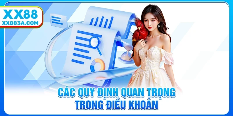 Các quy định quan trọng trong điều khoản